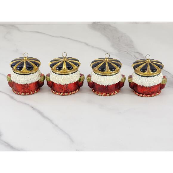 Christopher Radko Nutcracker Crunch Place Card Holder 2 1/4" Resin Holidays x4 - Picture 9 of 16